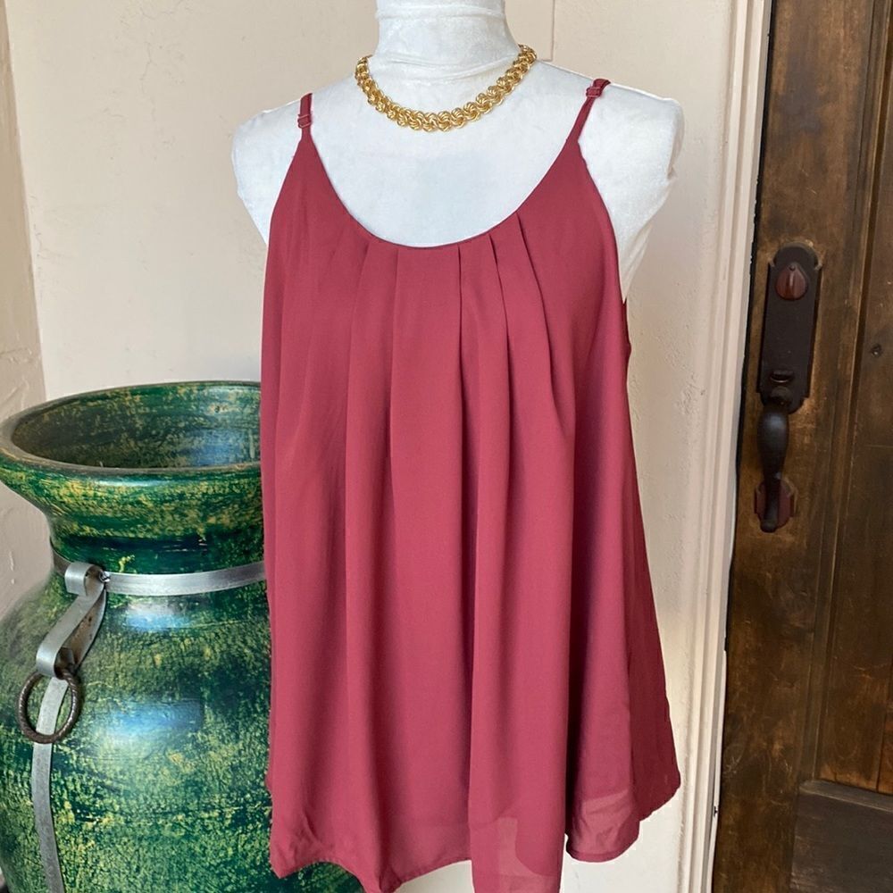 Mauve colored, adjustable straps, camisole size medium